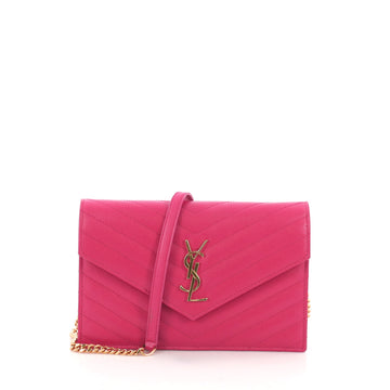 Saint Laurent Classic Monogram Wallet on Chain Matelasse 3951575