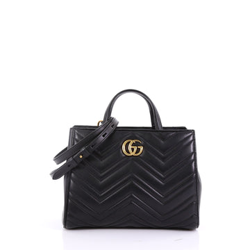 Gucci GG Marmont Tote Matelasse Leather Small Black 3951589