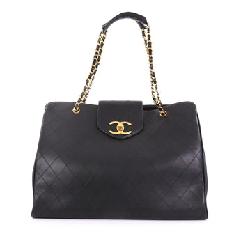 Chanel Vintage Supermodel Weekender Bag Quilted Leather 3951593