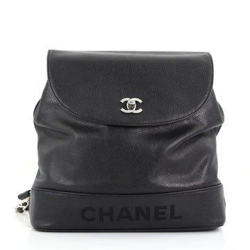 Chanel Vintage Backpack Caviar Medium Black 3951594