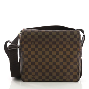 Louis Vuitton Naviglio Handbag Damier Brown 395194
