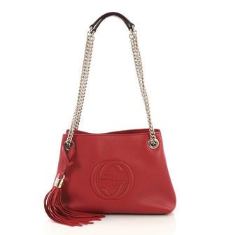 Soho Chain Strap Shoulder Bag Leather Mini