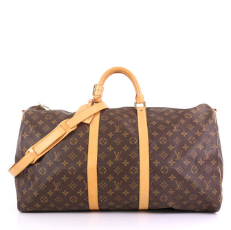 Louis Vuitton Keepall Bandouliere Bag Monogram Canvas 55
