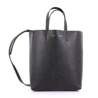 Celine Vertical Cabas Tote Grained Calfskin Small Black 3954023