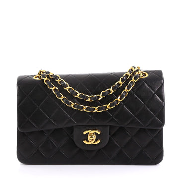 Vintage Classic Double Flap Bag Quilted Lambskin Small