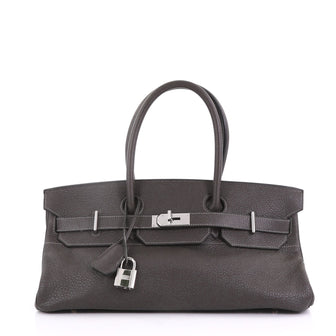 Hermes Birkin JPG Handbag Grey Clemence with Palladium 3954040