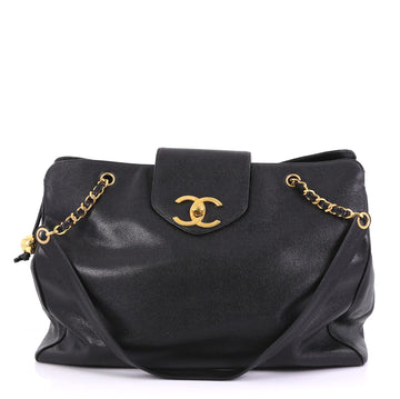 Chanel Vintage Supermodel Weekender Bag Caviar Large - Rebag