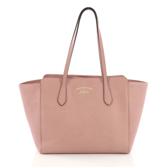 Gucci Swing Tote Leather Small Pink 3956625