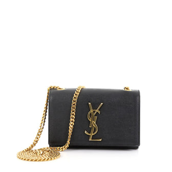 Saint Laurent Classic Monogram Crossbody Bag Grainy Leather 395841