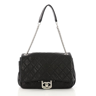 Icons Secret Label Flap Bag Quilted Lambskin Jumbo