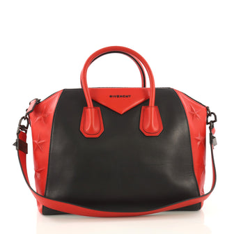 Givenchy Antigona Bag 3D Embossed Leather Medium Red 396021