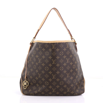 Louis Vuitton Delightful NM Handbag Monogram Canvas MM Brown 396131