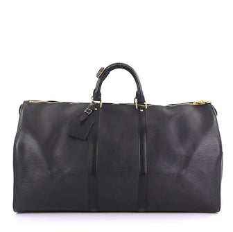 Louis Vuitton Keepall Bag Epi Leather 55 Black