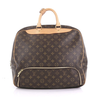 Louis Vuitton Evasion Travel Bag Monogram Canvas MM Brown
