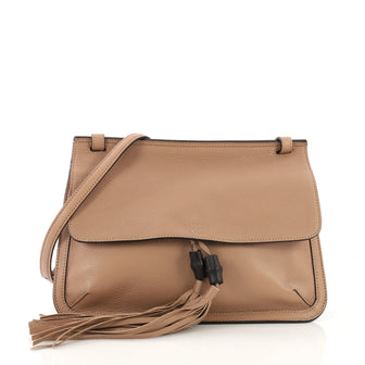 Bamboo Daily Flap Bag Leather