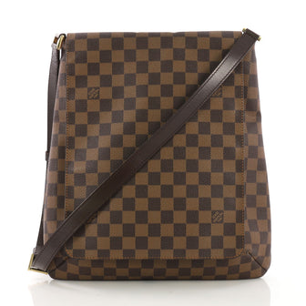 Louis Vuitton Musette Handbag Damier GM Brown 396137