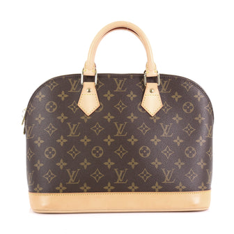 Vintage Alma Handbag Monogram Canvas PM