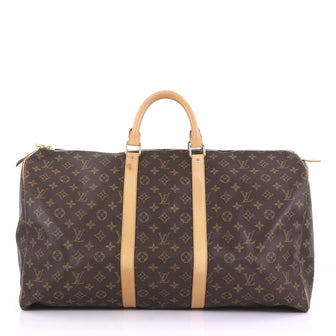 Louis Vuitton Keepall Bag Monogram Canvas 55 Brown 3961394