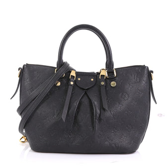 Louis Vuitton Mazarine Handbag Monogram Empreinte Leather Black 3961714