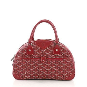 Goyard St. Jeanne Handbag Coated Canvas PM Red 3961722