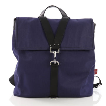 Valentino V-Punk Backpack Canvas Large Blue 3961755