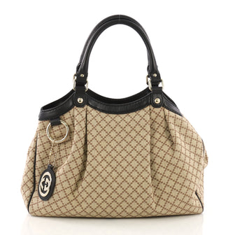 Gucci Sukey Tote Diamante Canvas Medium Neutral 3961756