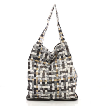 Hermes Silky Pop Tote Printed Silk Black 3961770