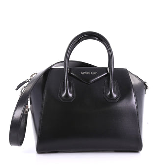 Givenchy Antigona Bag Glazed Leather Small Black 396271
