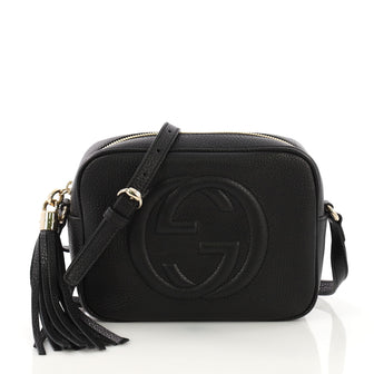 Gucci Soho Disco Crossbody Bag Leather Small Black 396311