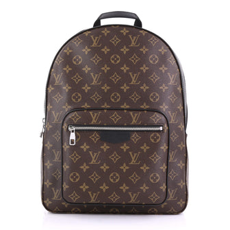 Louis Vuitton Josh Backpack Macassar Monogram Canvas Brown 396321