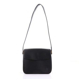 Louis Vuitton Buci Handbag Epi Leather Black 396341