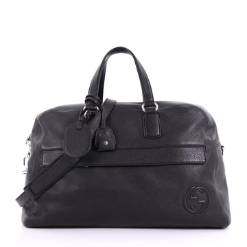 Gucci Soho Duffle Bag Leather Large Black 396421