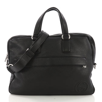 Gucci Soho Briefcase Leather Black 396424