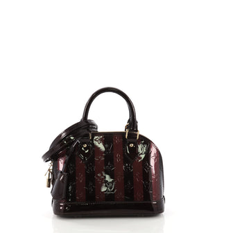 Louis Vuitton Alma Handbag Limited Edition Monogram Vernis BB Purple 396481