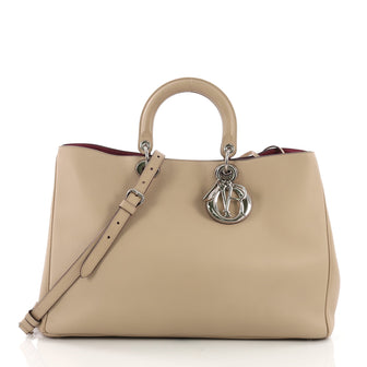 Christian Dior Diorissimo Tote Smooth Calfskin Large Neutral 396561