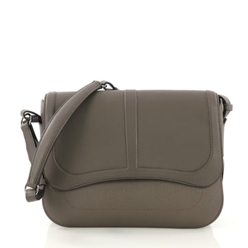 Hermes Harnais Shoulder Bag Epsom and Swift Gray 3966712