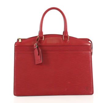 Louis Vuitton Riviera Handbag Epi Leather Red 396691