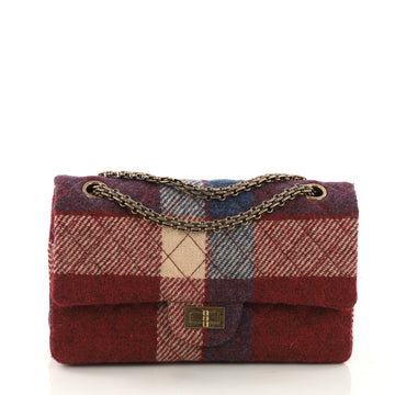 Chanel Reissue 2.55 Handbag Quilted Tweed 225 Red 39675/100
