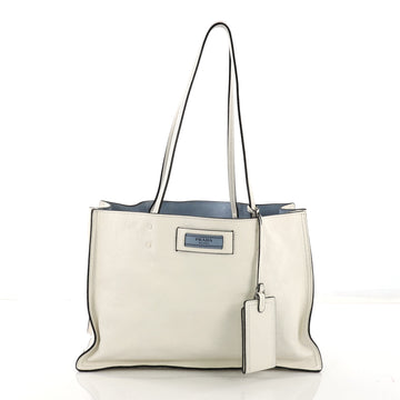 Prada Etiquette Tote Glace Calf Medium White 3967512