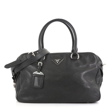 Prada Convertible Boston Bag Vitello Daino Small Black 3967543