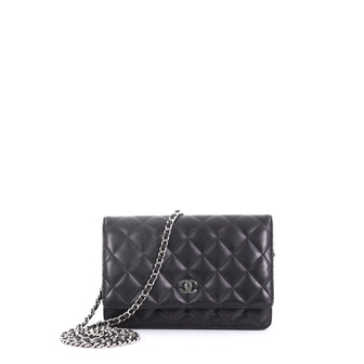 Chanel Wallet on Chain Quilted Lambskin Black 39675/44