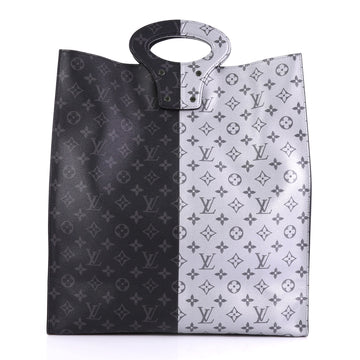 Louis Vuitton North South Tote Monogram Eclipse Split Canvas