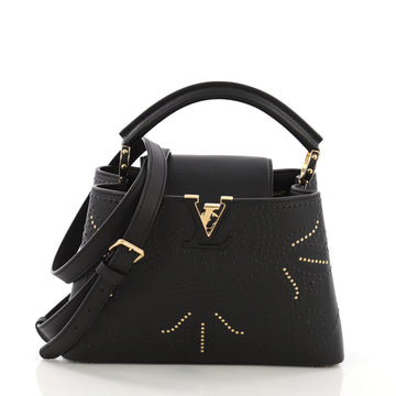 Louis Vuitton Capucines Handbag Limited Edition Trunk Lotus Leather BB