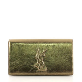 Saint Laurent Belle de Jour Clutch Leather Large Gold