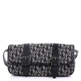 Christian Dior Vintage Trotter Flap Messenger Bag Diorissimo