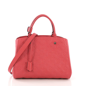 Louis Vuitton Montaigne Handbag Monogram Empreinte Leather MM