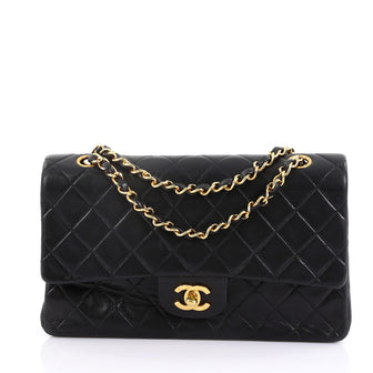 Vintage Classic Double Flap Bag Quilted Lambskin Medium