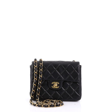 Chanel Vintage Square Classic Single Flap Bag Quilted Lambskin 39685/17