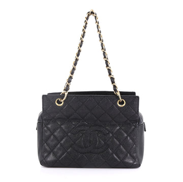 Chanel Petite Timeless Tote Quilted Caviar Black