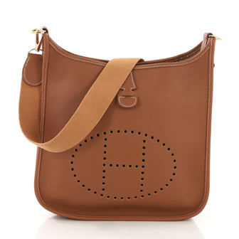 Hermes Evelyne Crossbody Gen I Togo PM Brown